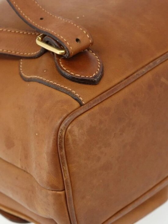 GUCCI Bamboo Backpack Leather Brown Gold 003 58 0016 Auth main image 10